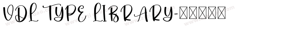 VDL TYPE LIBRARY字体转换